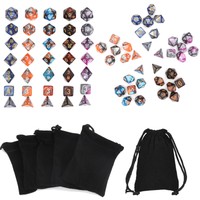 35X Polyedrische Tasche Würfel Set Dungeons & Dragons D4-D20 Würfelspiel  3X