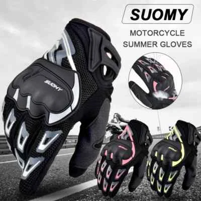Motorcycle Gloves Summer Mesh Breathable Moto Gloves Men Women Touch Screen - Image 1 of 4