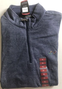 NWT Men’s Navy Blue XLARGE Greg Norman PlayDry 1/4 Zip Golf Pullover - Picture 1 of 4