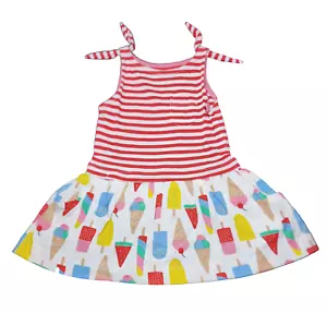 Ex Boden Mädchen Kleid Sommer Baumwolle Ice Lollies Urlaub Strand 2-6 Jahre NEU - Bild 1 von 7