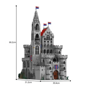 Medieval Lion King's Castle MOC Modular Building Blocks 3939pcs Brick Toy Set - Picture 1 of 4