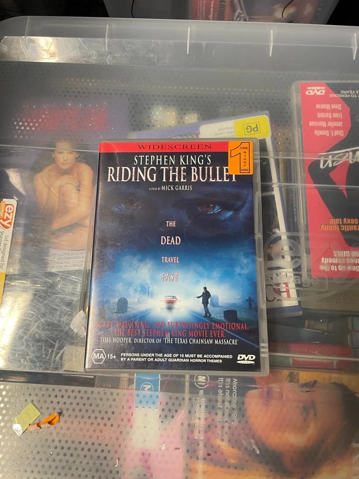 Stephen King's-Riding the Bullet DVD - David Arquette (Region 4, 2004) VGC - Image 1 of 1