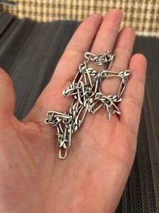 chaine en argent longue et massive, vintage - Imagen 1 de 17