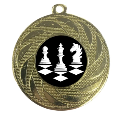 1ST PLACE 4 TROPHIES Schachmedaille Wettbewerb personalisierte Auszeichnung 50 mm KOSTENLOSE Bandgravur & UK P&P