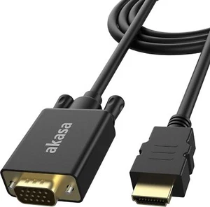 Akasa HDMI auf VGA Adapterkabel | Full HD 1080P | Unterstützung High Resolution | 24K - Bild 1 von 3