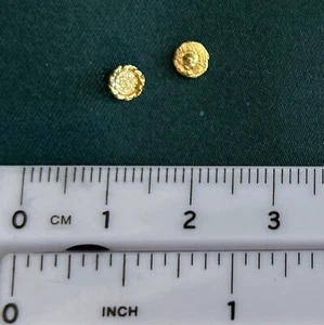RDLC Traditional 1:9 Model Scale Western EMPTY SMALL STONE SETTING CONCHOS Gold - Picture 1 of 1