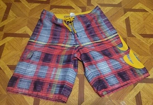 Nike 6.0 Spell Out Geometric Pattern Board Shorts Swim Trunks Size 14 - Picture 1 of 5