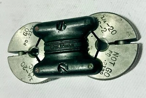 GTD GREENFIELD 1/4-20 NC-2 THREAD RING GAGES GO NO GO .2175 & .2139 - Picture 1 of 2