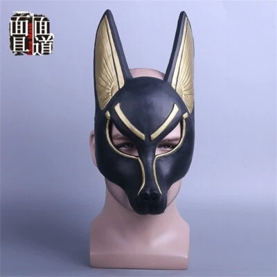 Mythology Death Anubis Full Face Mask Cosplay Jackal Plastic Masks Helmet - Image 1 of 4
