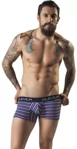 Clever Moda 2217 Cincinnati Boxer Blue Striped Small S - Picture 1 of 4