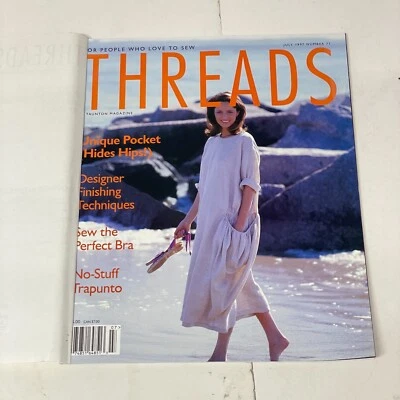 Threads Sewing back issue Magazines July 1997 #71 Machine-Sew TAUNTON'S - Image 1 of 4