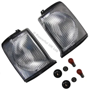 PAIR of clear front indicator lights for Land Rover Discovery 2 TD5 upgrade kit - Picture 1 of 7
