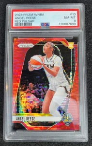 2024 Prizm WNBA Angel Reese Red Pulsar RC #/299 PSA 8 - Picture 1 of 2