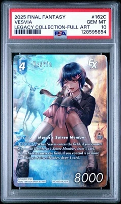 PSA 10 Final Fantasy TCG-Vesvia -Re-162C/16-121-Legacy Collection-Full Art Foil - Image 1 of 2