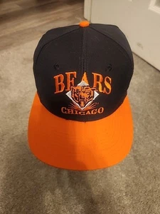 Vintage Chicago Bears Hat Signature Series Snapback Black - Picture 1 of 3
