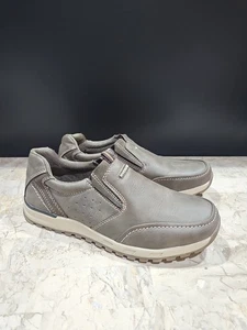 RiverStone Men's Loafer Slip-On Shoes Brown Size 8 - Foto 1 di 8