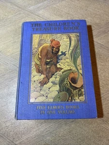 The Children's Treasure Book Five Famous Books in One Volume 1934VG 1st Edition  - Picture 1 of 19