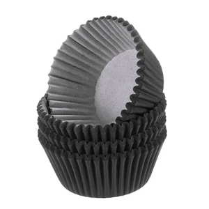 100Pcs Cupcake-Förmchen, schwarz, Cupcake-/Muffin-Förmchen, Papierbackförmchen - Bild 1 von 6