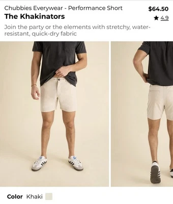 Pantalón corto Chubbies Everywhere caqui para hombre Foto 1 de 4