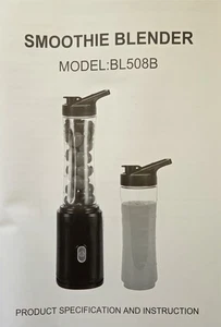 600ml Tragbarer Mixer Smoothie Maker USB Wiederaufladbar Mini Entsafter Mixer - Bild 1 von 3