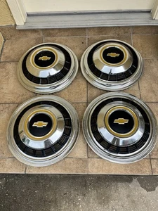Set 4- 1970's 1980's C30 Chevy Truck 16.5" 1 Ton Dually Wheel Cover Hubcaps OEM - Picture 1 of 8