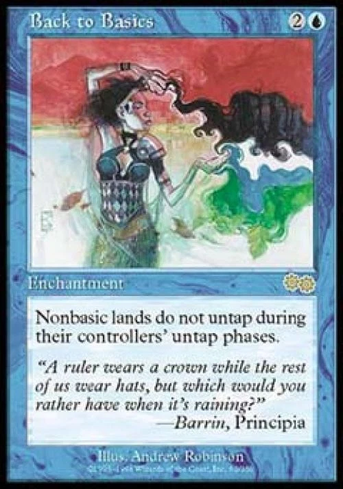 Back to Basics - Medium Play MTG Urza's Saga - Image 1 of 1