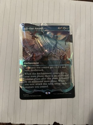 Mtg All-Out Assault (Showcase) Tarkir: Dragonstorm Halo Foil Mint Condition - Image 1 of 2