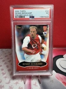 2002-2003 Topps Premier Gold Dennis Bergkamp PSA 7 - Picture 1 of 2