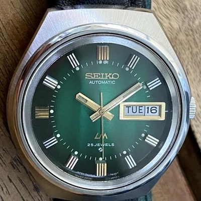 Vintage August 1973 Seiko LM LordMatic 5606-7300 w/ Service, Sapphire & 2 Straps - Image 1 of 4