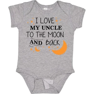 Inktastic I Love My Uncle To The Moon And Back Baby Bodysuit Family You Stars - Picture 1 of 9