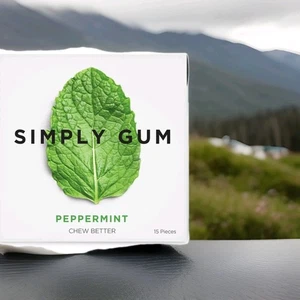 Simply Gum Peppermint Pack de 6 - 90 Piezas Total Libre de Plástico Sin Aspartamo - Imagen 1 de 1