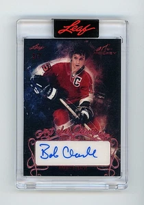 2022 Leaf Art of Hockey Bobby Clarke Autograph Signature Auto /7 - Picture 1 of 2