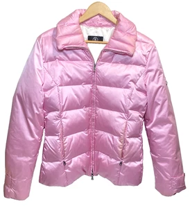 Bogner Pink Down Zip Winter Puffer Coat Women Size 10 Ski Snowboard Jacket - Picture 1 of 12