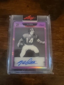 YA TITLE 2023 Leaf Pro Set Pure 1989 Auto Purple 26/35 (#89-YAT Auto) HOF - Bild 1 von 3