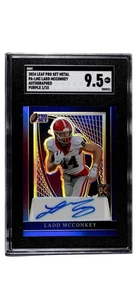 1/15 2024 Leaf Metal PA-LMC LADD MCCONKEY RC* AUTO PURPLE UGA/Chargers - SGC 9.5 - Bild 1 von 2