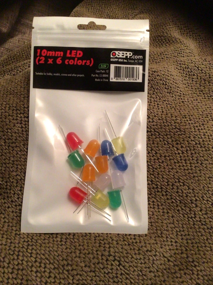Osepp Juego de Luces Led Seis Colores Pack De 12 10mm Hobby Projects Arduino Foto 1 de 1