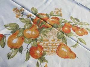 Vintage Druck Tischdecke Obstkörbe 50" x 67" TC143 - Bild 1 von 13