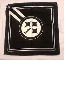 PITTSBURGH STEELERS BANDANA FACE COVER BLACK & WHITE - Picture 1 of 1