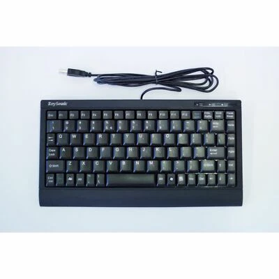 Keysonic ACK-595C+ USB + PS2 Mini Tastatur US QWERTY 12509 B-Ware - Bild 1 von 2