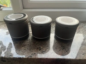 Hornsea Pottery Contrast Design Sugar or Preservative Jar with Lid X 3 - Picture 1 of 4