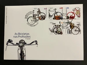 Portugal 2025 - Bicycles in Jobs, gummed FDC with set - Picture 1 of 1