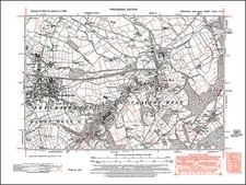 Skelmanthorpe, Clayton West, old map Yorkshire 1938: 261SE repro