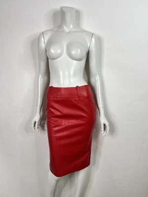 FALDA DE CUERO ROJA DOLCE & GABBANA D&G 42 M de colección Foto 1 de 4