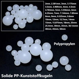 Bolas de plástico PP sólidas de 2 mm-50 mm bolas de plástico bola de polipropileno de precisión - Imagen 1 de 14