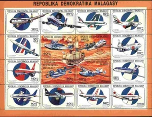 Malagasy MNH Scott # 1147  Mi  1578-93    Airplanes - Picture 1 of 1