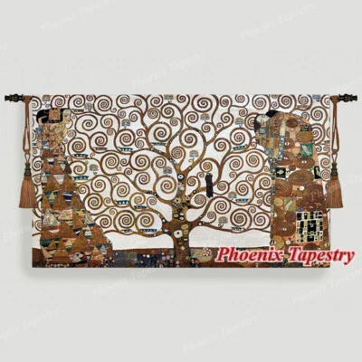 Gustav Klimt Tree of Life Full Version Tapestry Wall Hanging Jacquard Gobelin - Image 1 of 4