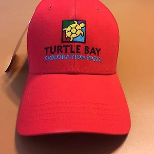 Sombrero de Golf Turtle Bay Exploration Park Rojo Ajustable Talla Única MUESTRA VENDEDOR NUEVO CON ETIQUETAS - Imagen 1 de 7
