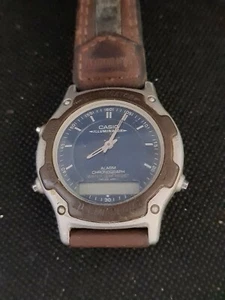 Montre Casio Illuminator Quartz Chronographe 37 mm ref F163 - Imagen 1 de 4