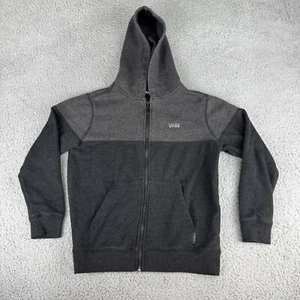 Vans Sweater Jacket Youth Size Small Black Gray Boy Hoodie - Picture 1 of 9