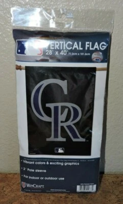Colorado Rockies 28" x 40" Vertical Flag - Image 1 of 4